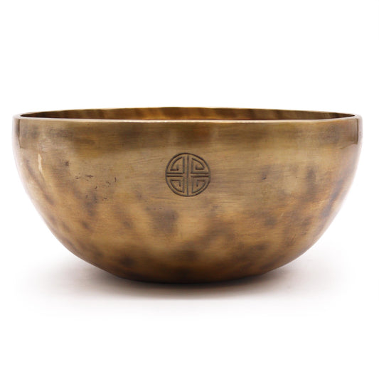 Nepalese Brass Moon Singing Bowl – Extra Large (22cm) | Handcrafted, Deep Resonance & Spiritual Serenity