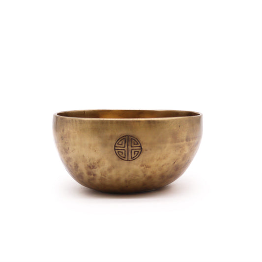 Nepalese Brass Moon Singing Bowl – Small (13cm) | Handcrafted, Deep Resonance & Spiritual Serenity