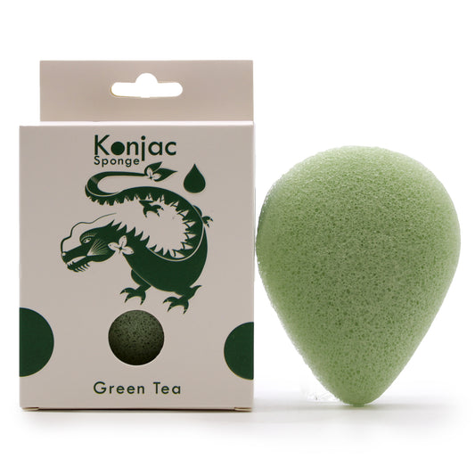 Teardrop Konjac Sponge – Green Tea | Protective