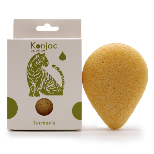 Teardrop Konjac Sponge – Turmeric | Anti-Wrinkle
