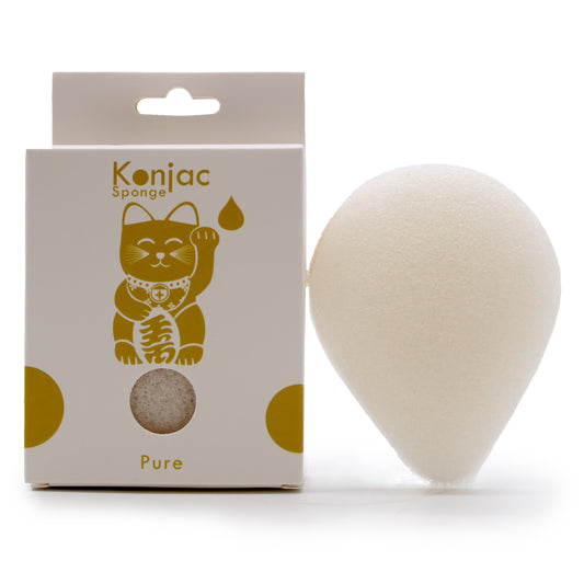 Teardrop Konjac Sponge – Natural | Sensitive Skin