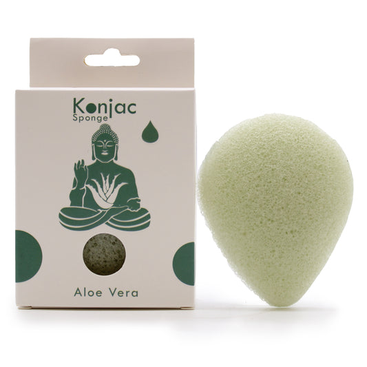 Teardrop Konjac Sponge – Aloe Vera | Healing