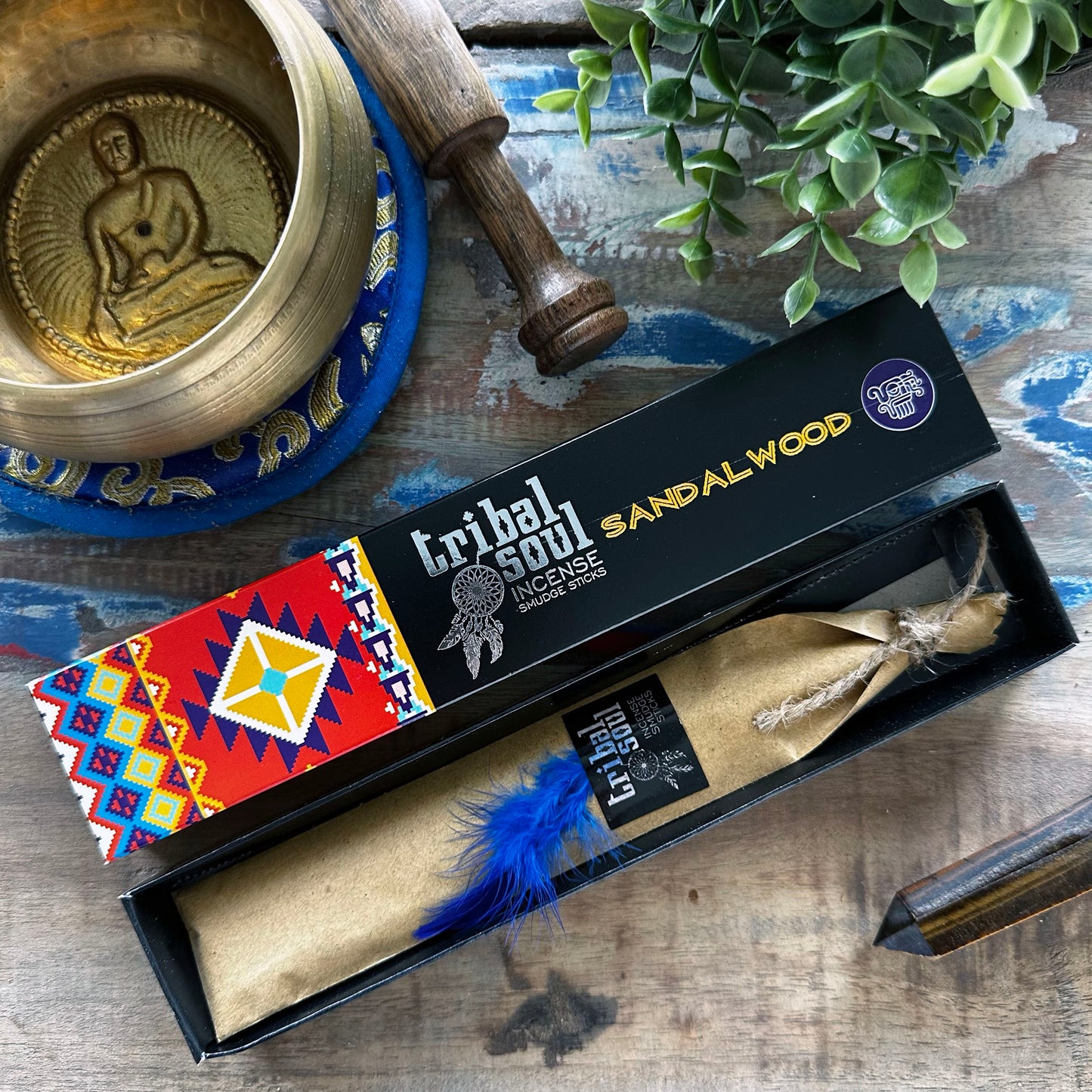 Tribal Soul Incense Sticks – Sandalwood | Handcrafted Sacred Aromas for Cleansing, Ritual & Relaxation