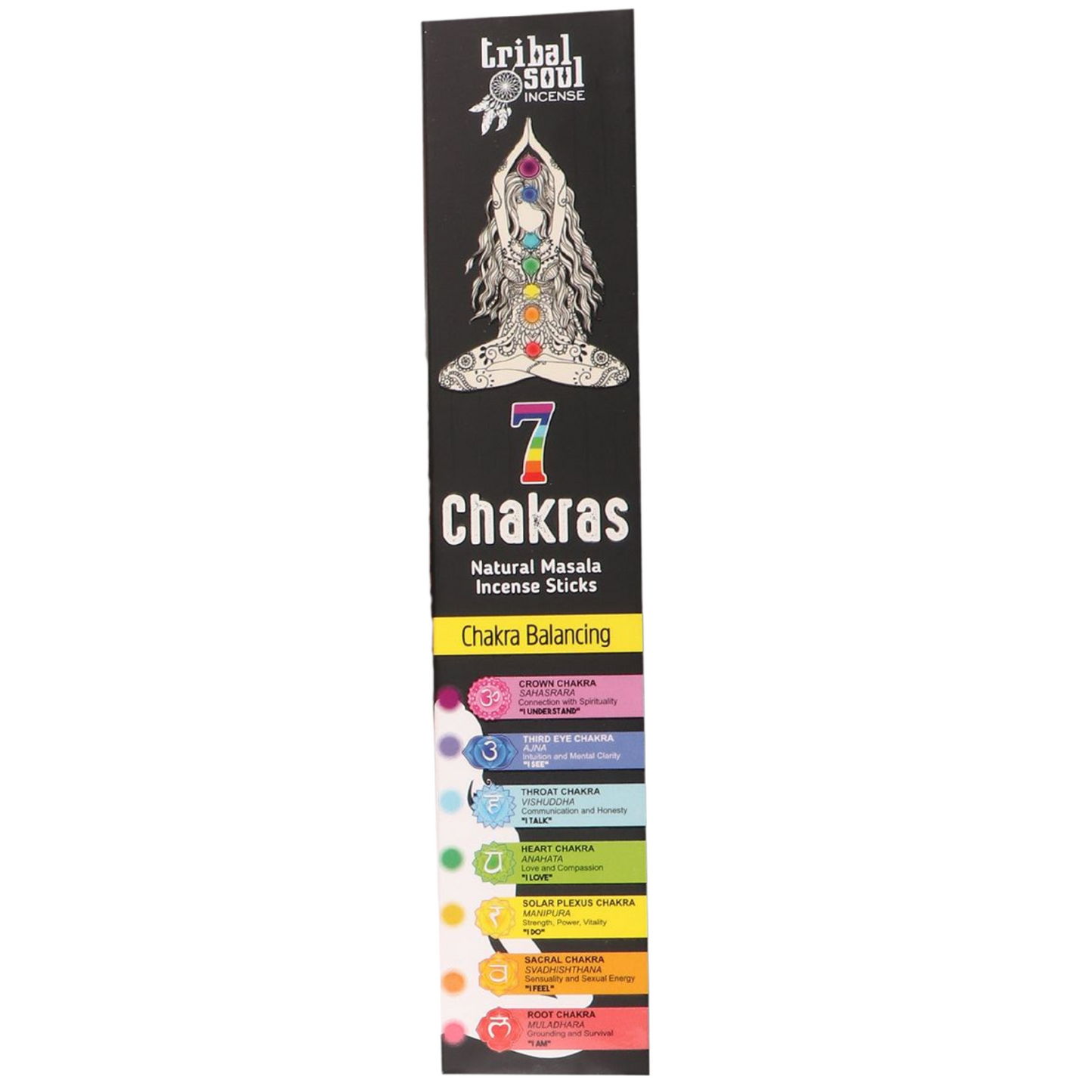 Tribal Soul Incense Sticks – 7 Chakras | Handcrafted Sacred Aromas for Cleansing, Ritual & Relaxation