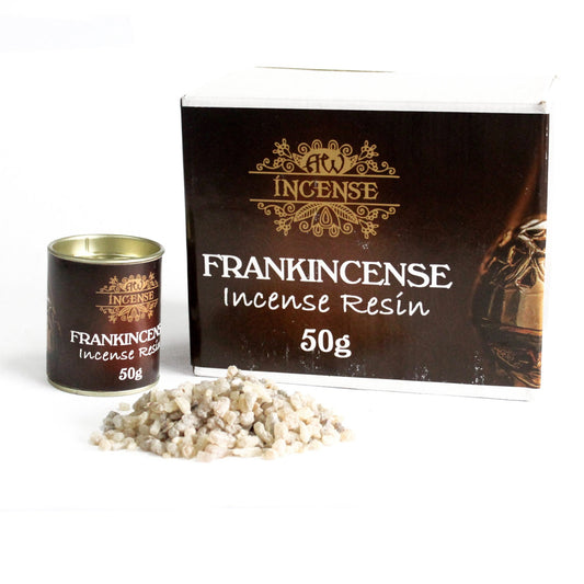 Ancient Wisdom Aromatics Incense Resin – Frankincense 50g Tub | Natural Ritual Resin for Charcoal Burning