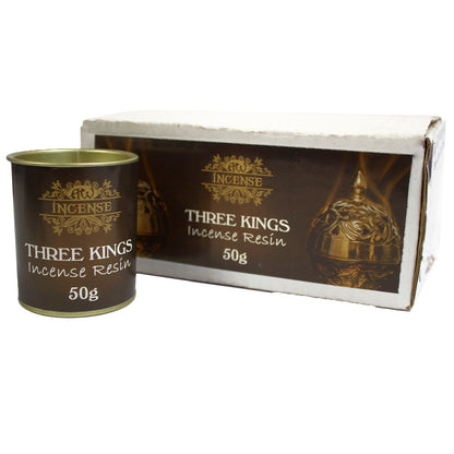 Ancient Wisdom Aromatics Incense Resin – Three Kings 50g Tub | Natural Ritual Resin for Charcoal Burning
