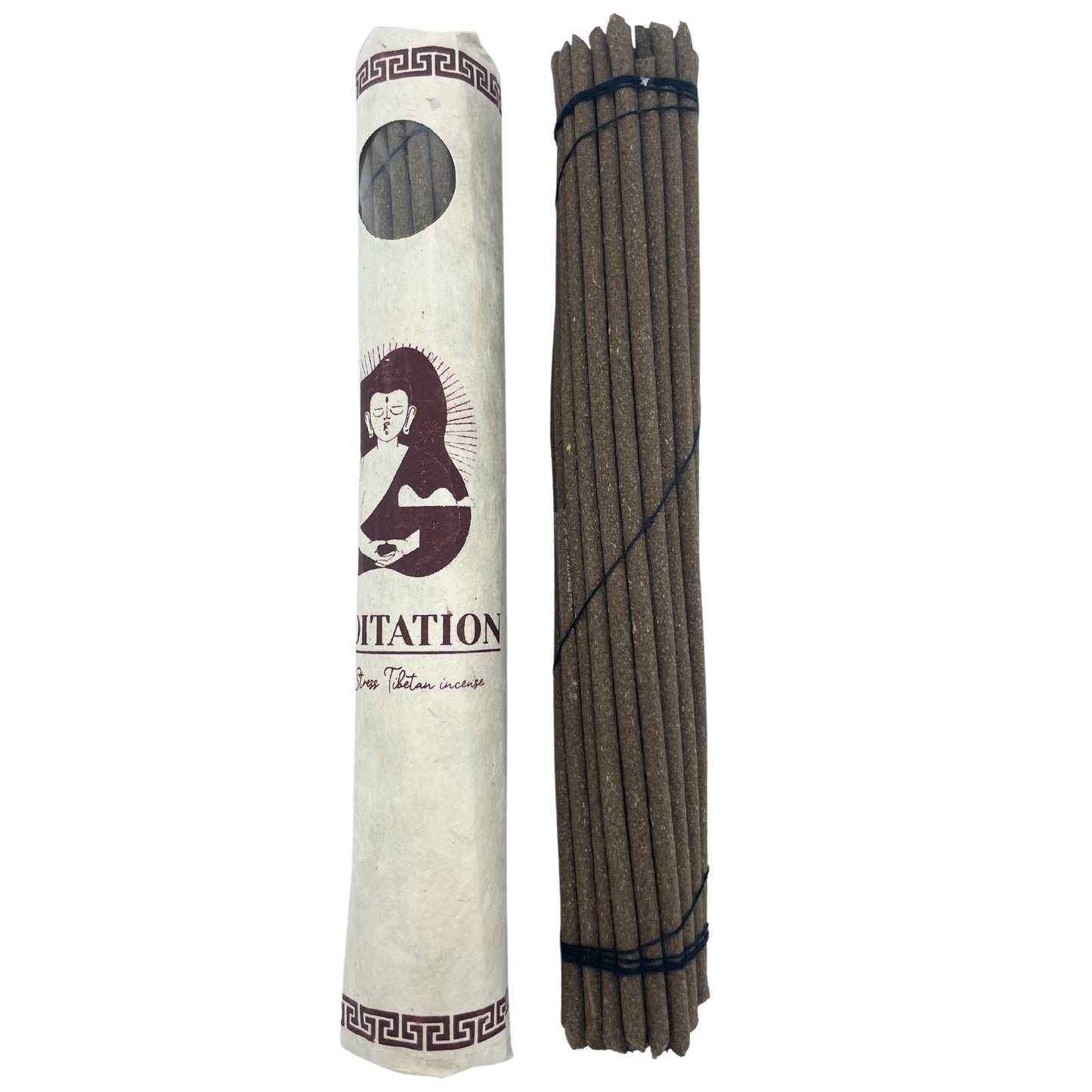 Healthy Living Tibetan Incense – Meditation | 30 Natural Hand-Rolled Sticks for Meditation, Relaxation & Spiritual Healing