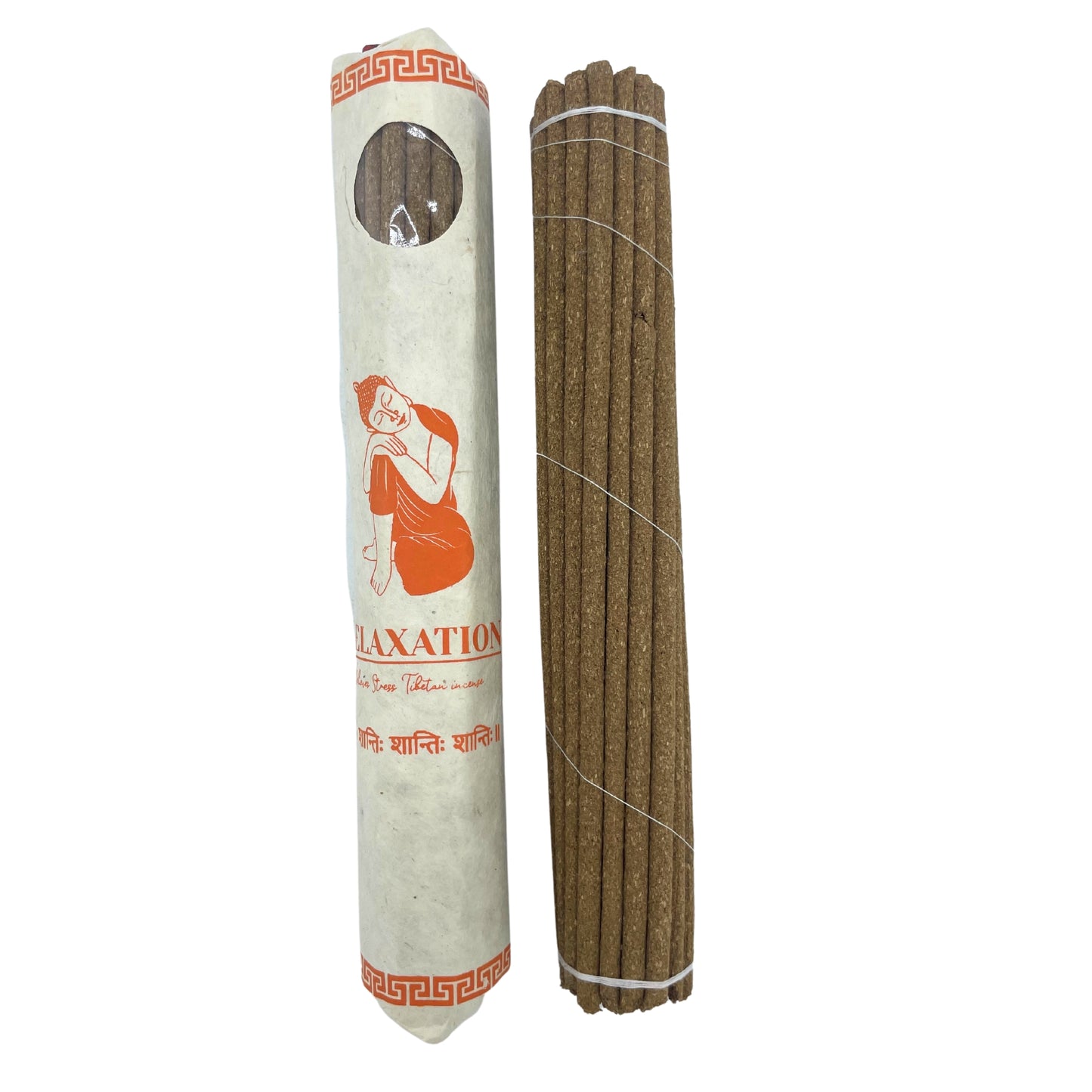 Healthy Living Tibetan Incense – Relaxation | 30 Natural Hand-Rolled Sticks for Meditation, Relaxation & Spiritual Healing