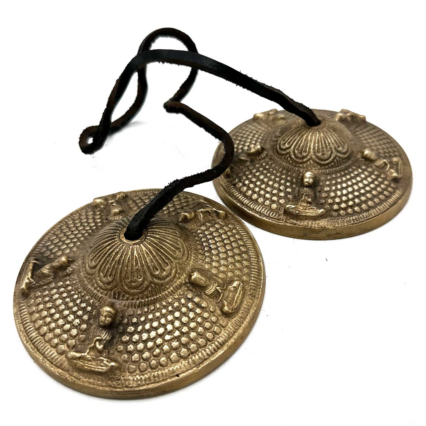 Tibetan Brass Tingsha Cymbals – Five Buddha | Melodious, Handcrafted & Spiritually Symbolic