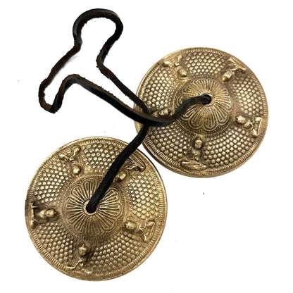 Tibetan Brass Tingsha Cymbals – Five Buddha | Melodious, Handcrafted & Spiritually Symbolic