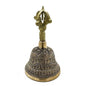 Tibetan Brass Hand Bell – Large | Calming, Resonant & Artisan-Crafted