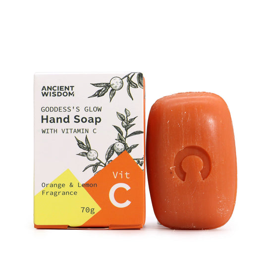 Goddess's Glow Brightening Hand Soap Bar – Vitamin C | Orange & Lemon Essential Oils